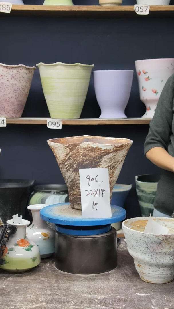 江西景德镇花盆 微瑕906