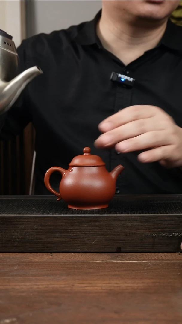 茶杯紫砂朱泥潘壶       170CC