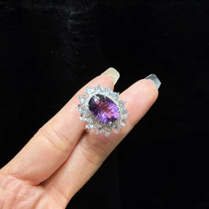 紫水晶戒指 紫水晶戒指