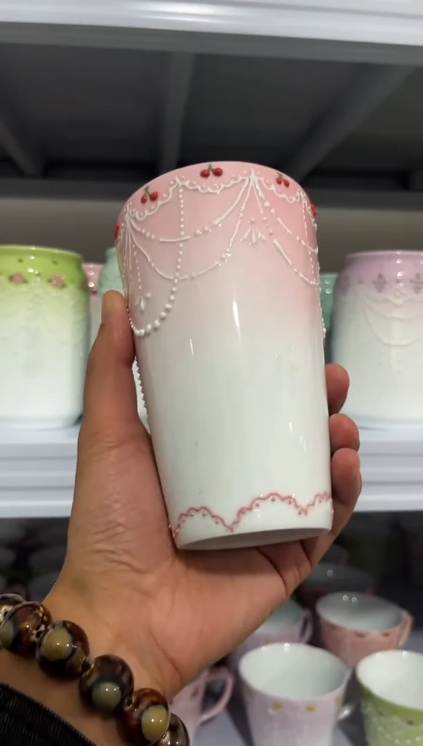 微瑕手绘景德镇餐饮具玲珑