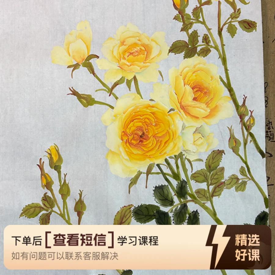 玫瑰月季花回放课（留意短信解锁课程）