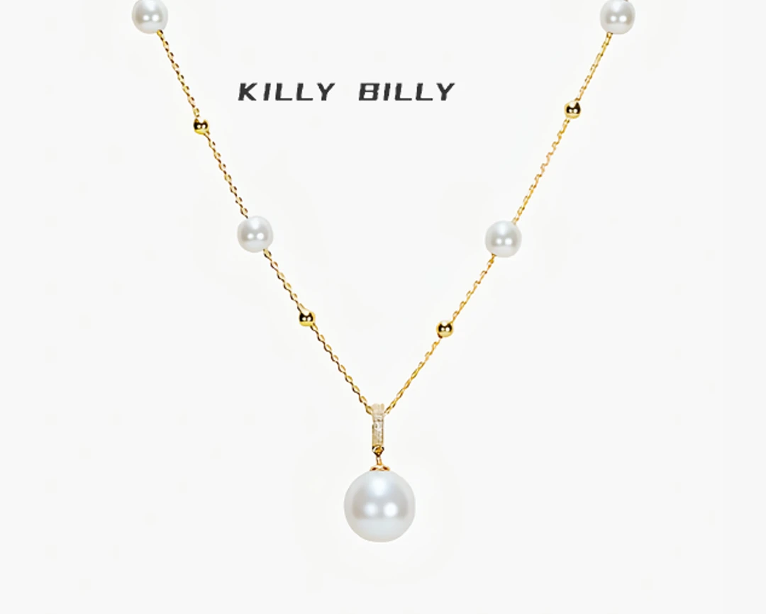 铜合金仿珍珠项链 KILLYBILLY法式满天星款项链