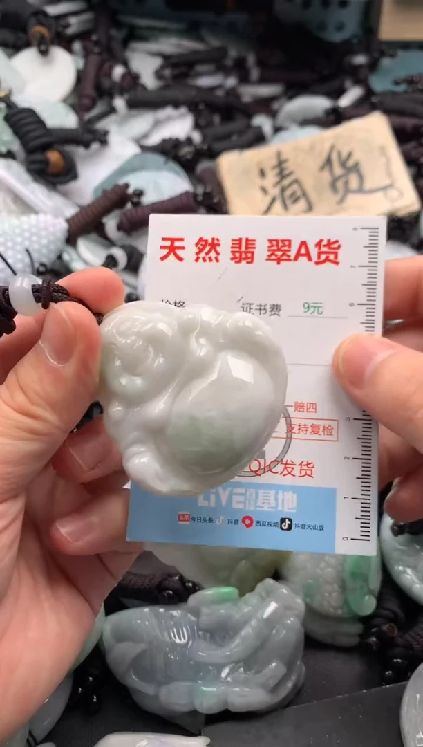 翡翠未镶嵌吊坠(不含链)1