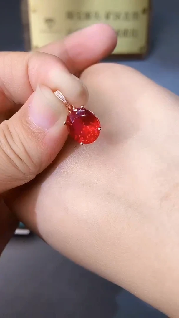 【闪购商品】红宝石颈饰银S925镶嵌354