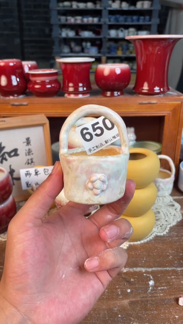 瓷片650知木小芳花盆