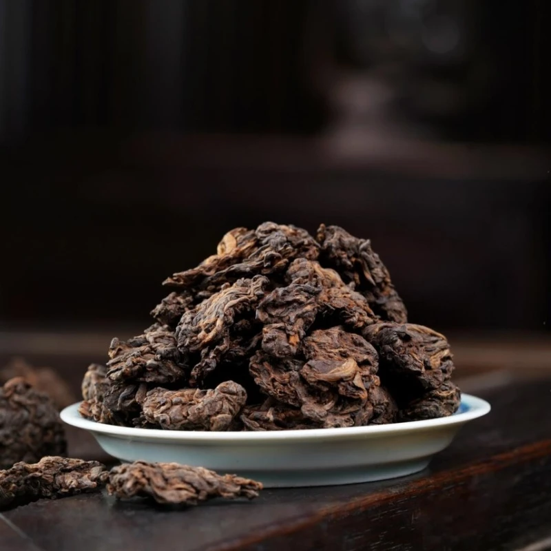 【以茶之铭】2003年药香参香老茶头 普洱熟茶200克