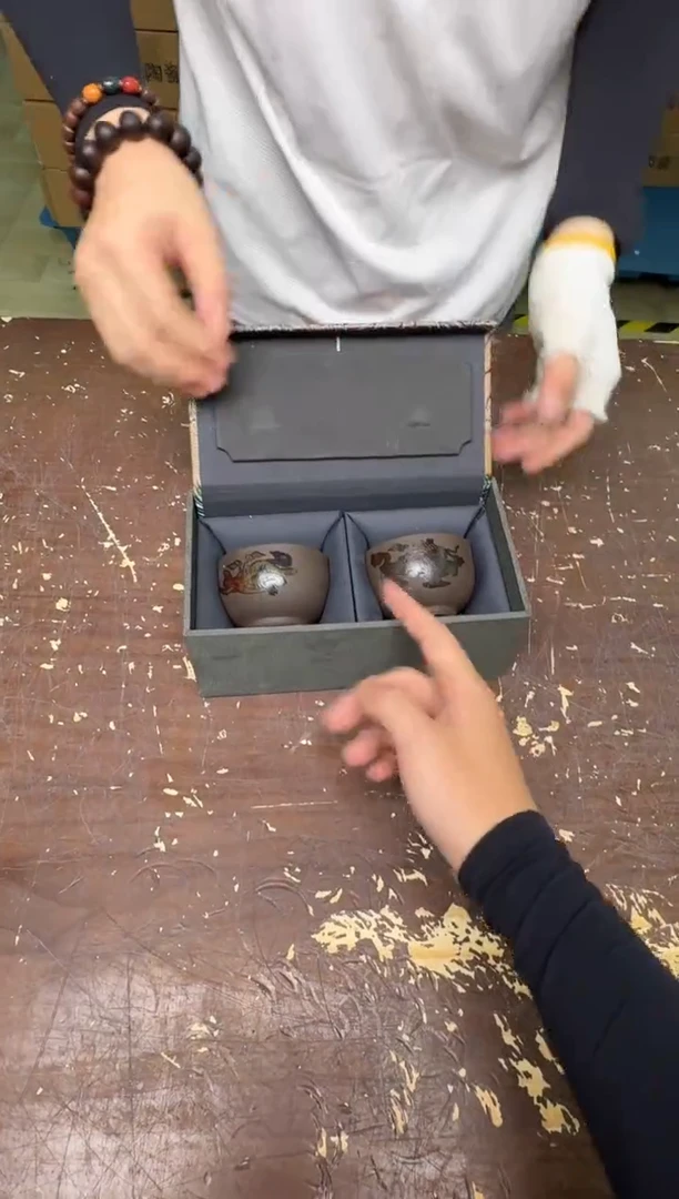 变色紫砂对杯（无礼盒）@@@@@@@@@@@@@@@@@@