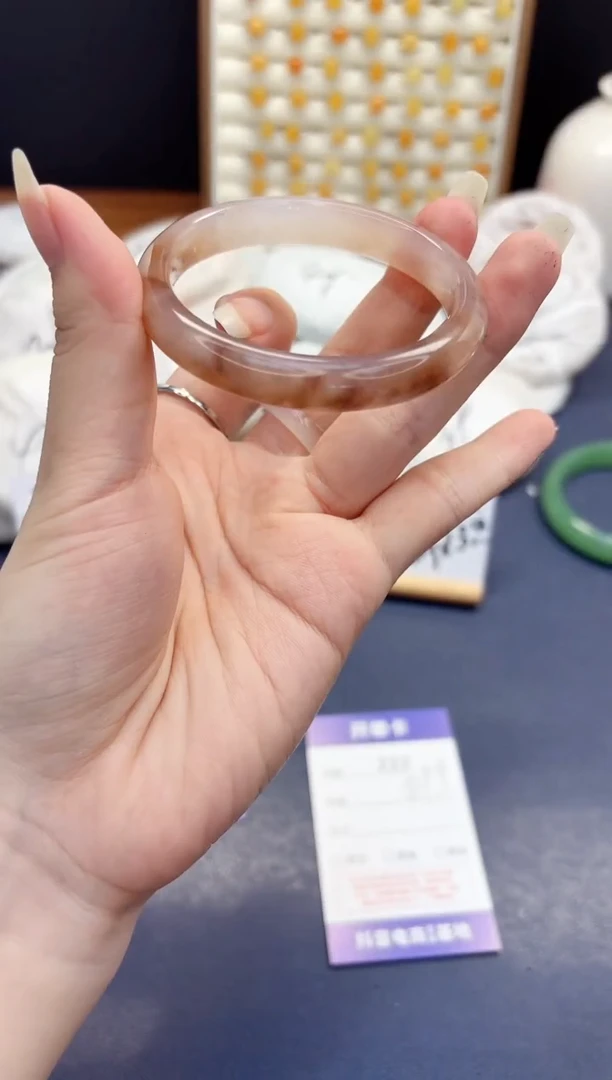石英质玉手镯未镶嵌222-紫罗兰-圈口52