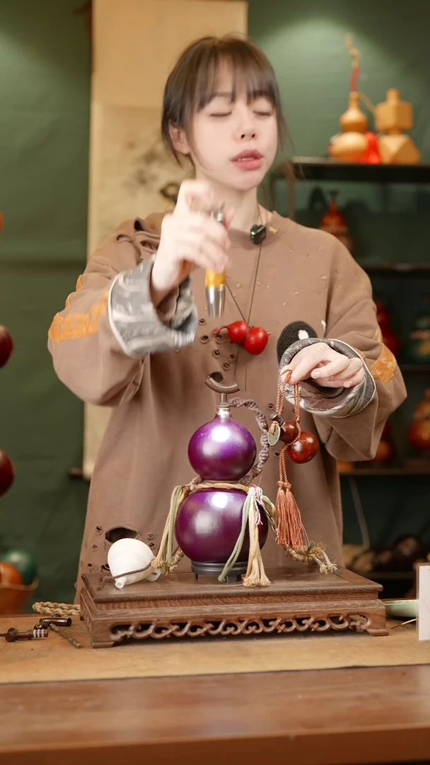 143号精品天然大漆酒葫芦一物一拍~