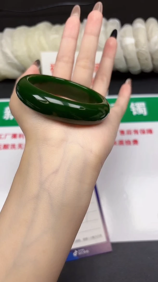 和田玉手镯未镶嵌245-1-58