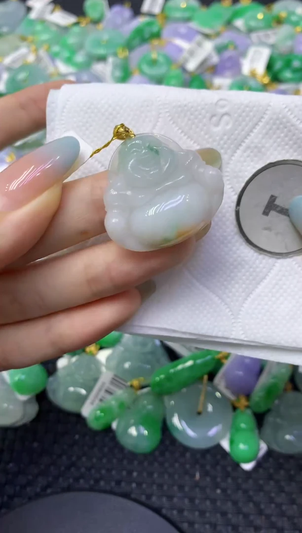 颈饰未镶嵌翡翠天然缅甸翡翠A货