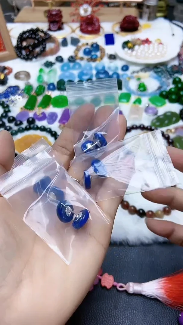 【闪购商品】青金石耳饰未镶嵌A10FDGDFHGDFHDF