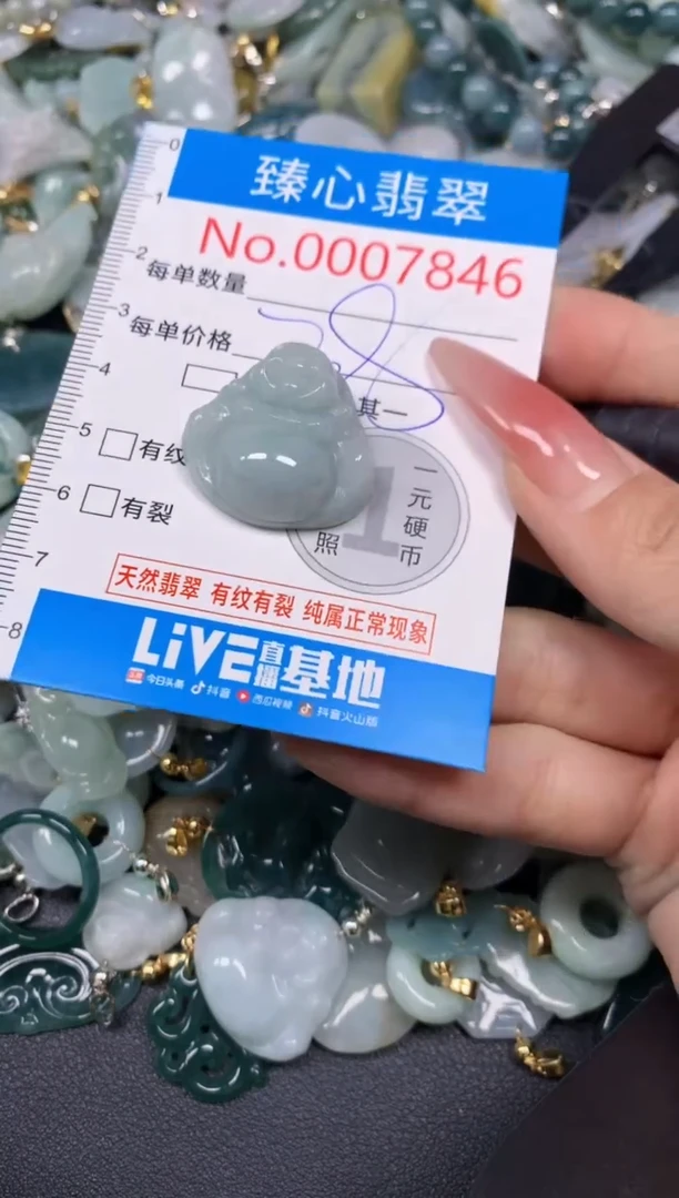 【闪购商品】翡翠颈饰未镶嵌含绳0007846