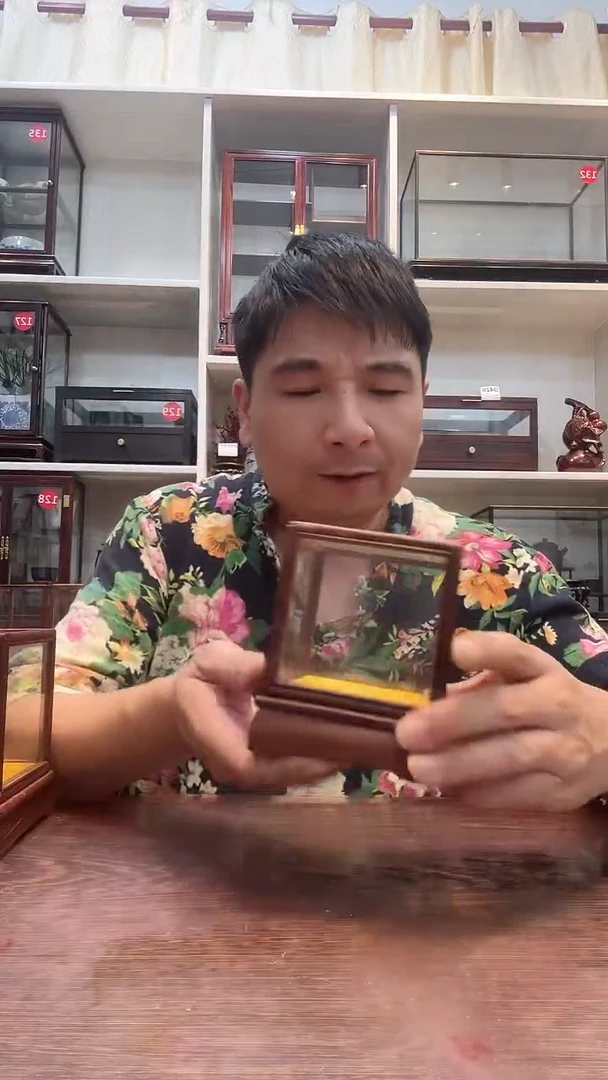 红酸枝木类玻璃罩062