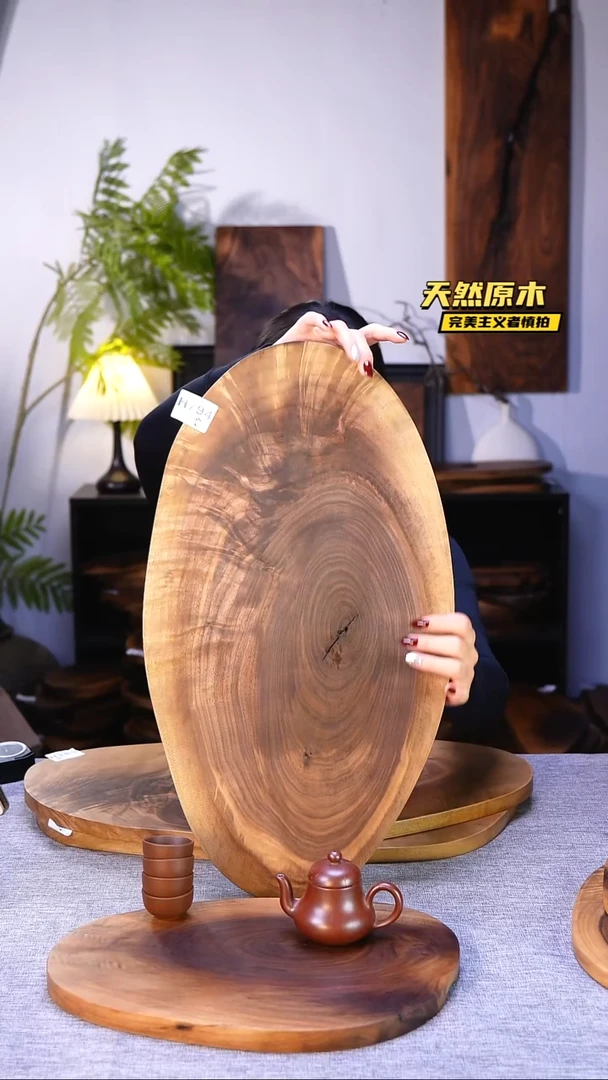 木北美黑胡桃原木.干裂疤结不属于商品质量问题完美主义者慎拍