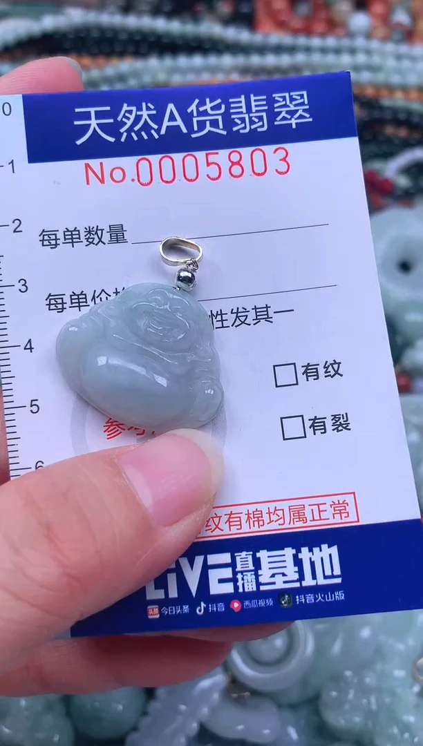 颈饰未镶嵌翡翠天然翡翠
