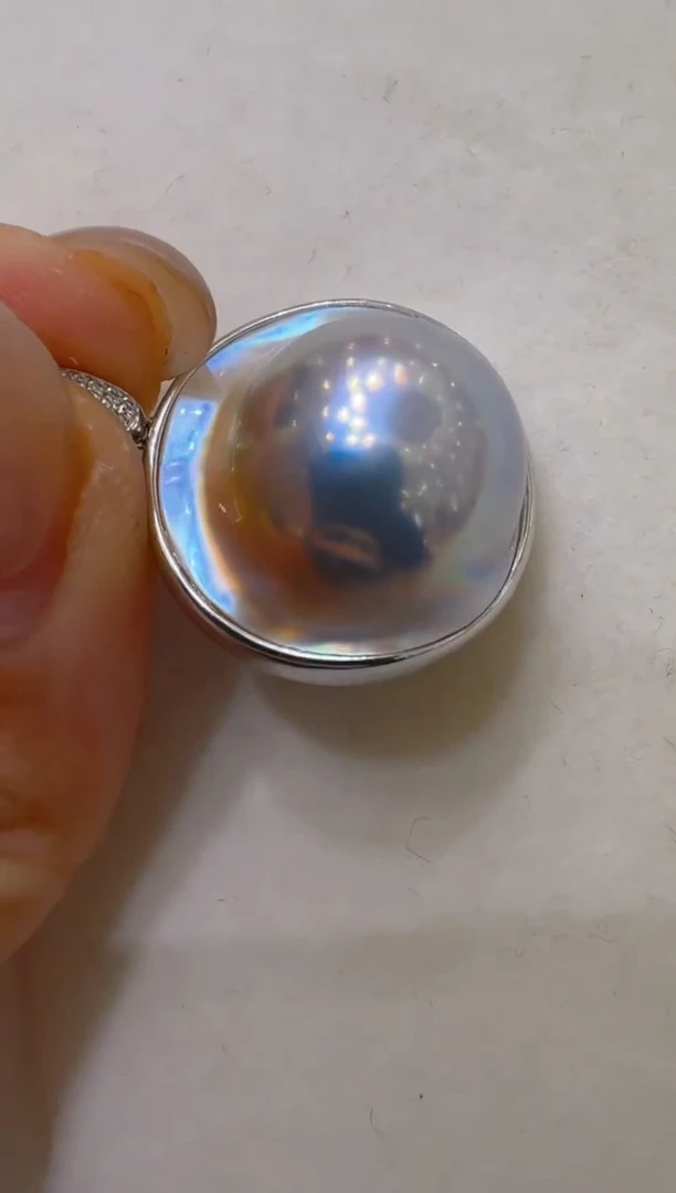 18K金镶嵌吊坠(不含链)拼合珍珠（马贝珠）多样性团购发一件