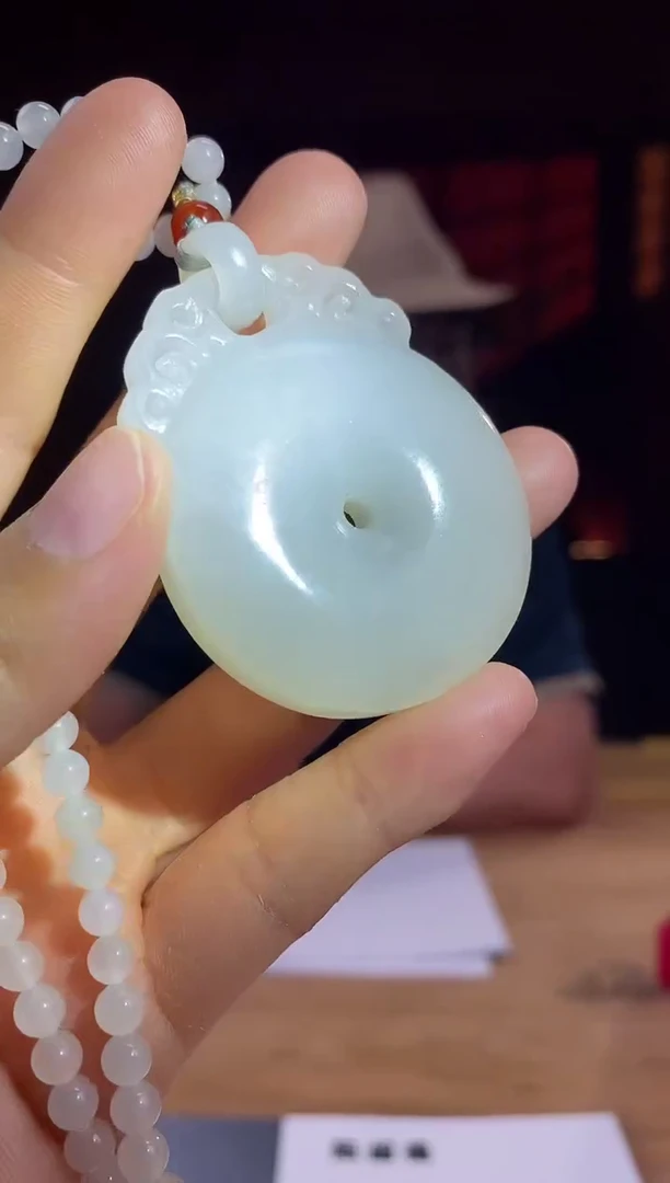 和田玉未镶嵌颈饰D027