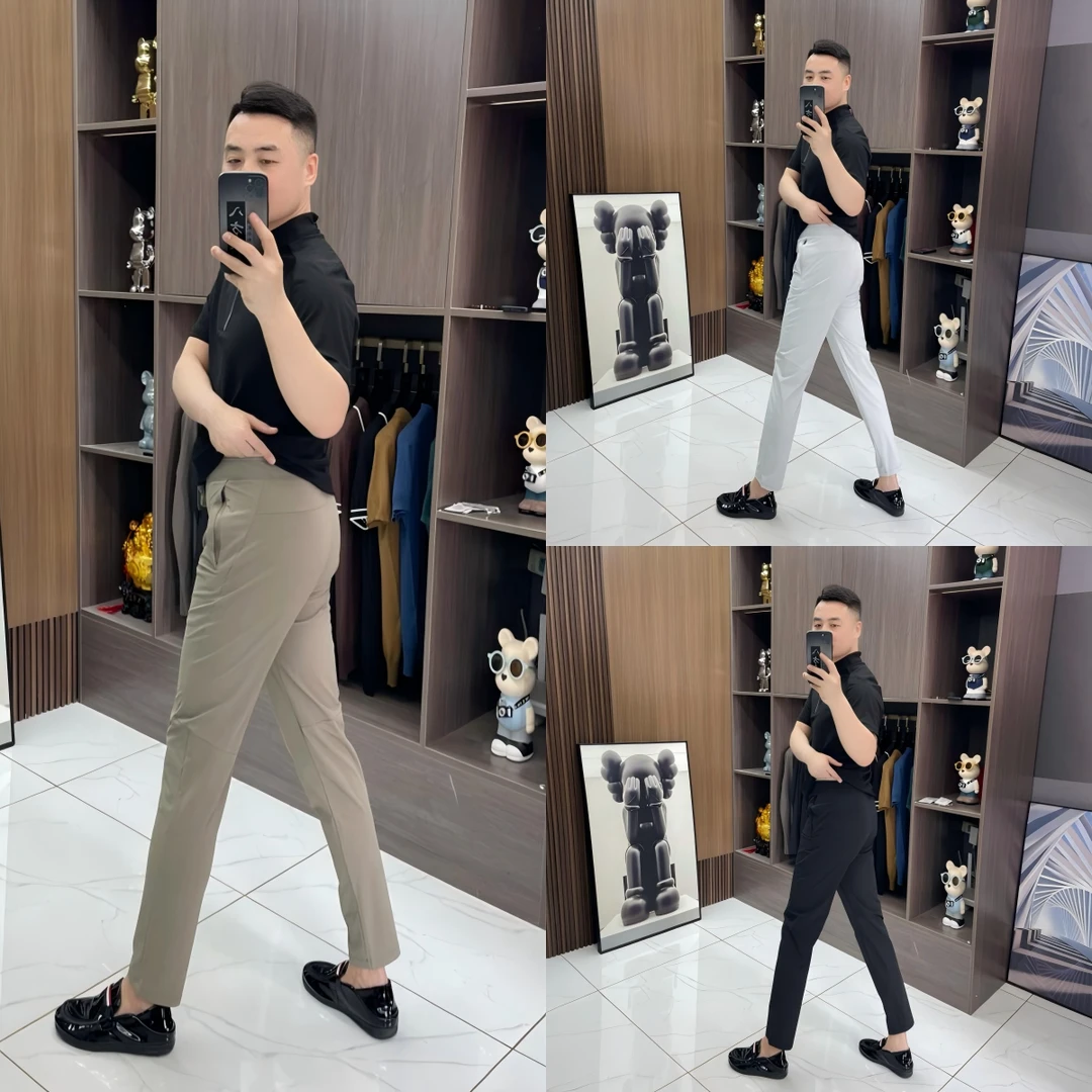 92006夏季男士九分速干户外休闲裤显瘦简约九分裤外穿弹力修身