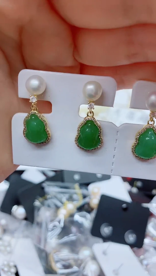 未镶嵌耳饰淡水珍珠耳环多样性发其一