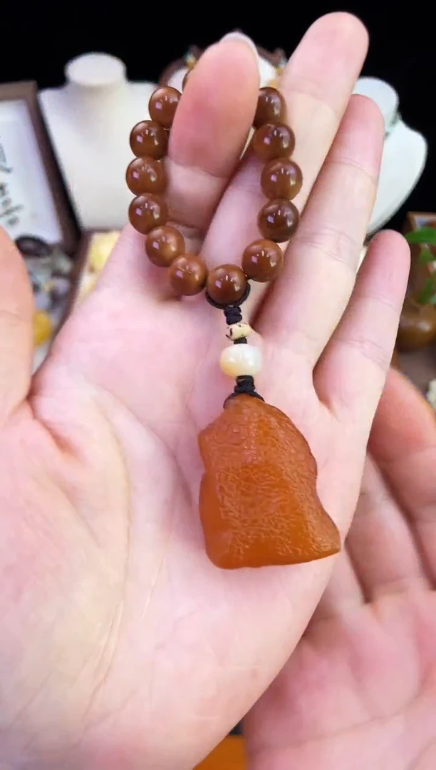 琥珀未镶嵌珠宝奇石柒月