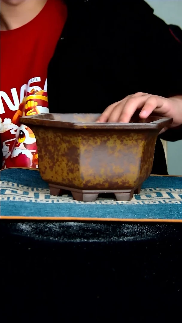 【闪购商品】紫砂花盆19.5*17*9.5内径尺寸