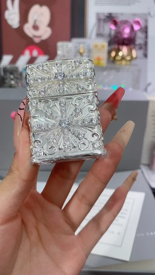 铜纯银克罗心zippo