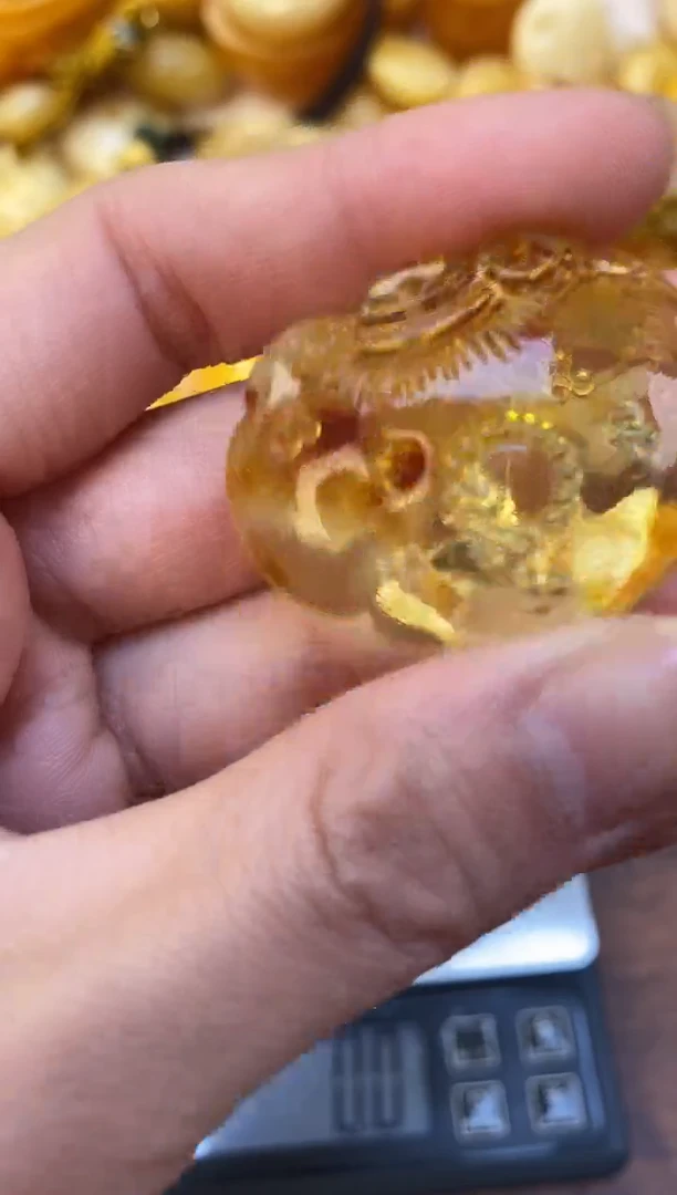 裸石琥珀未镶嵌天然琥珀蜜蜡