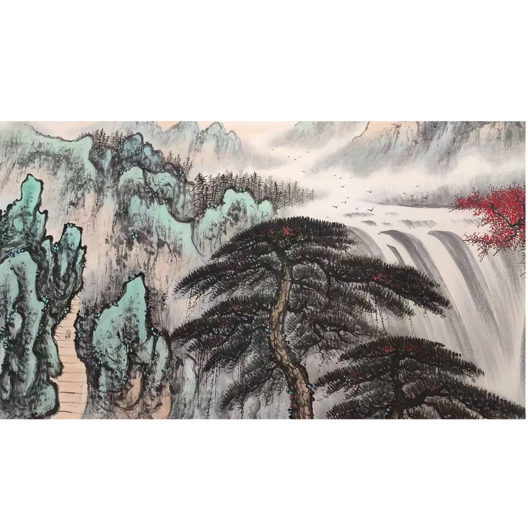 黎雄才款大画片360/150