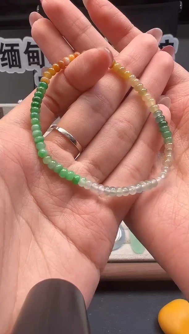 未镶嵌手串翡翠 缅甸珠宝严选