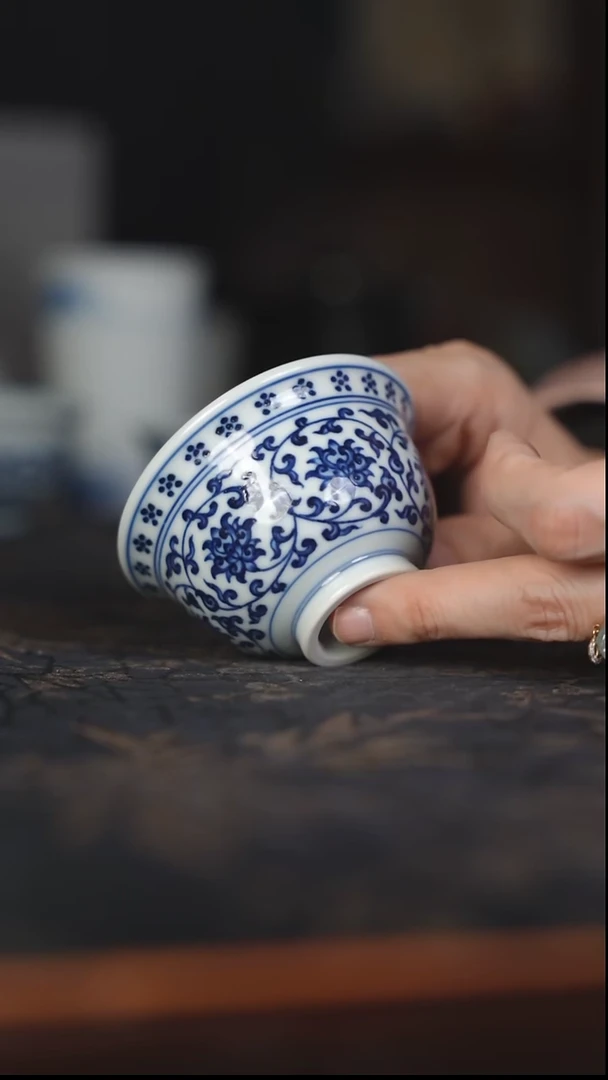 摆件瓷小压手 景德镇精品陶瓷茶器