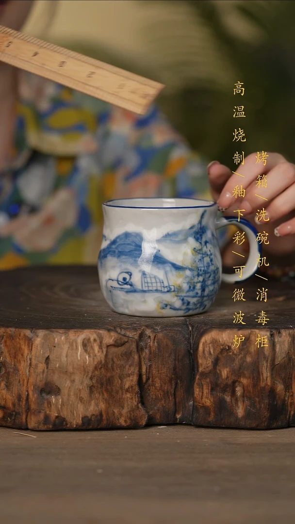 瓷片景德镇高温釉下彩可微波烤箱洗碗机