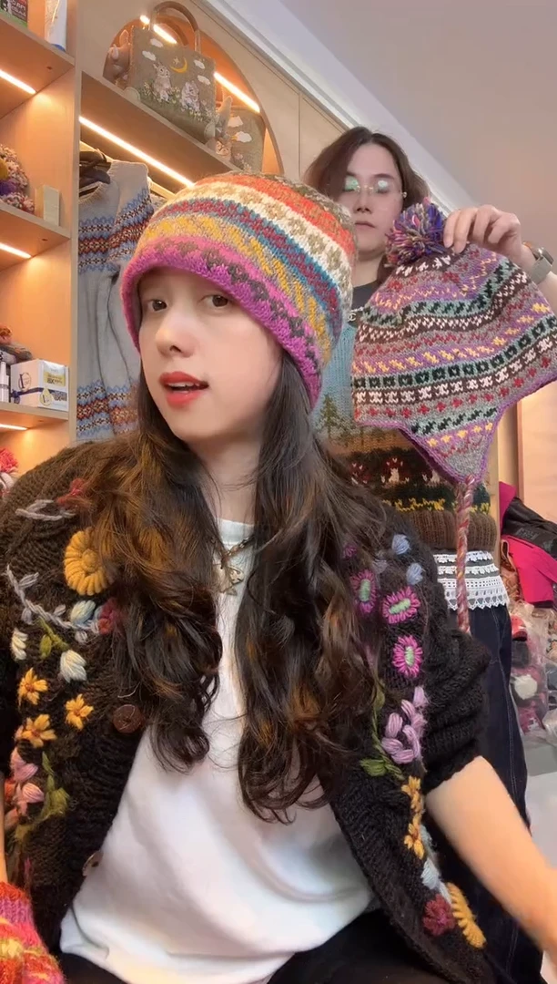 羊毛芝**玫百羊毛冷帽B321