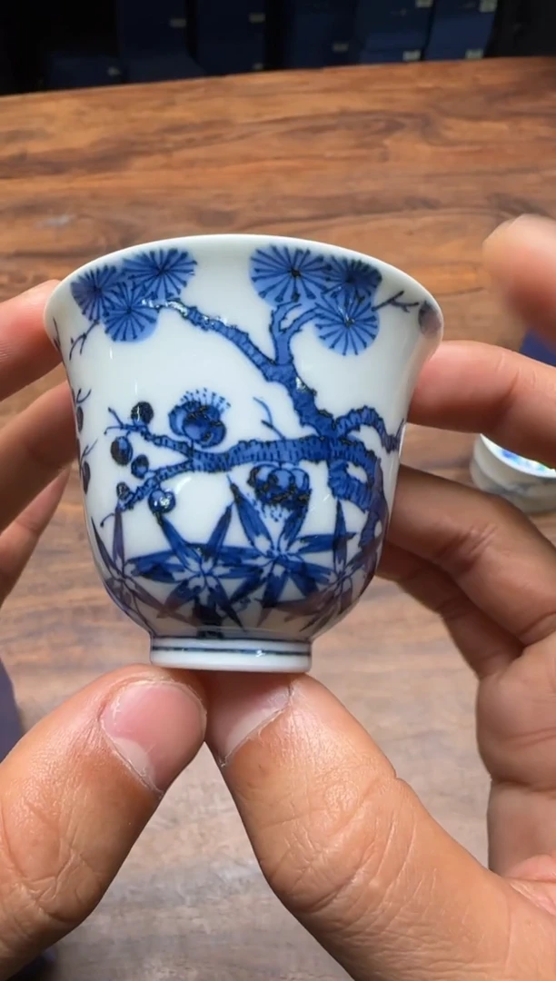 一儒堂 仿明松竹梅铃铛杯 “福利”