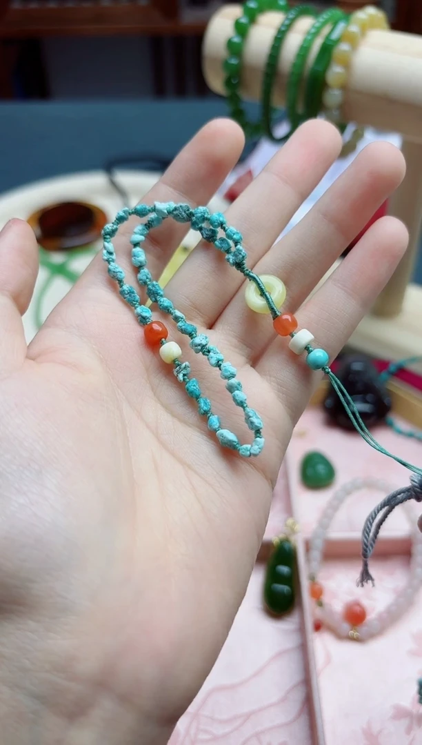 绿松石未镶嵌挂件松石多宝挂件*1 GW