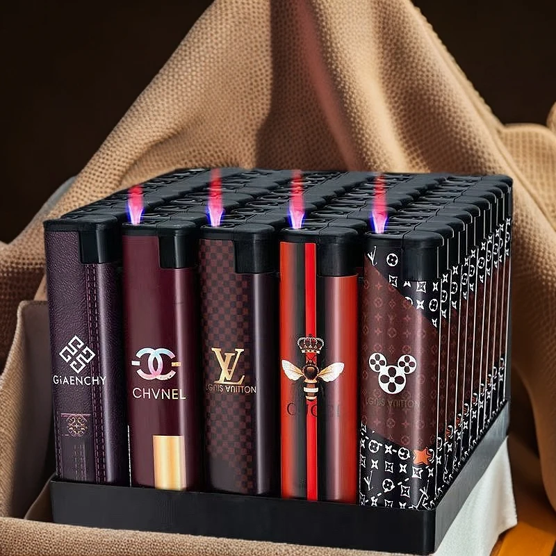 一次性防风打火机大容量耐摔家用便携高压蓝焰火机高档创意打火机