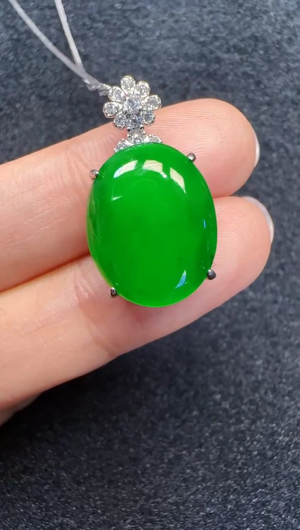 未镶嵌定制翡翠翡翠吊坠40