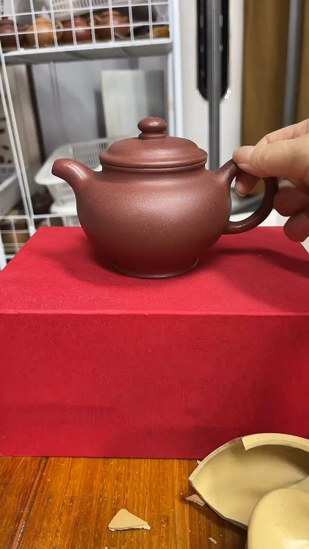 茶壶紫砂微瑕全砂底槽青掇只
