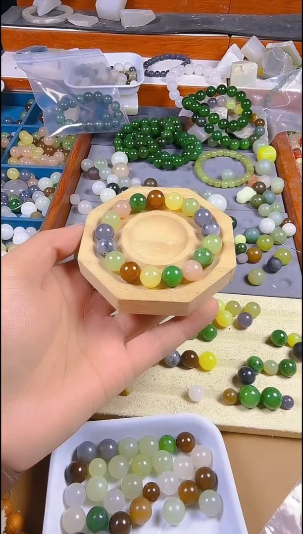 未镶嵌手链和田玉卡12多宝手串