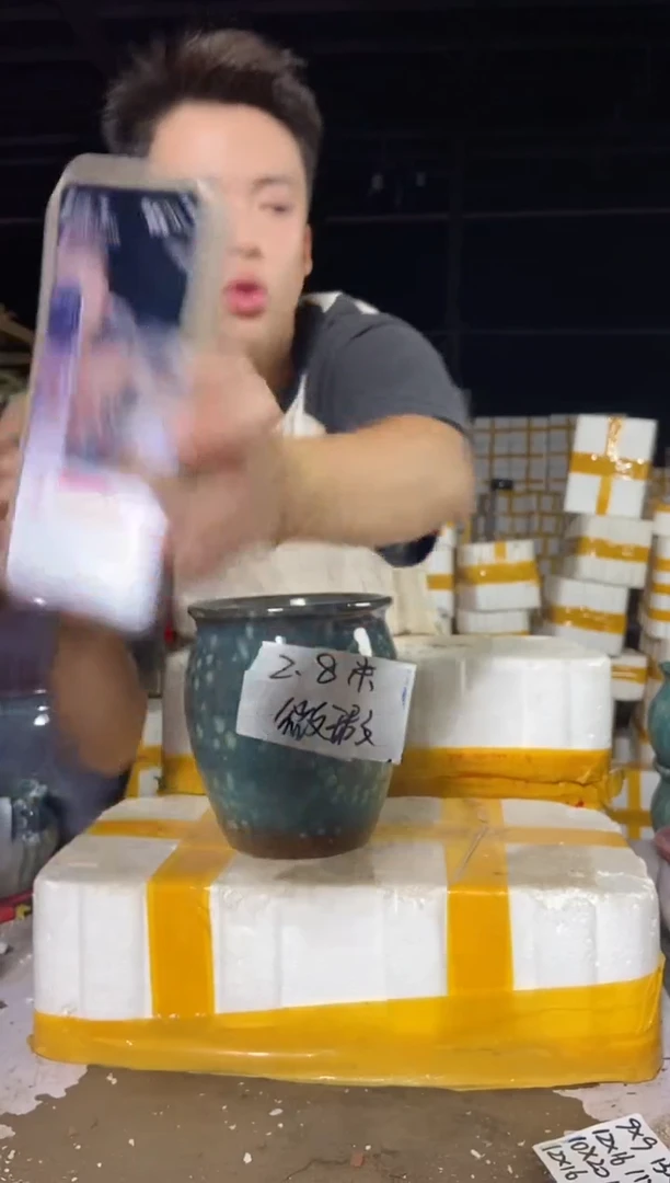 宜兴紫砂粗陶花盆