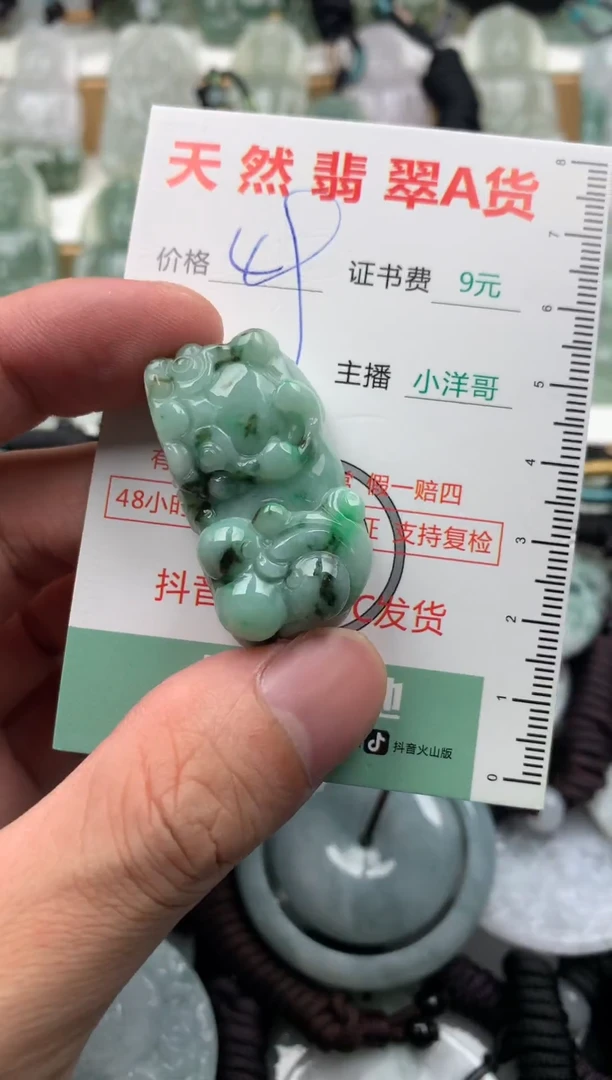 翡翠未镶嵌吊坠(不含链)1