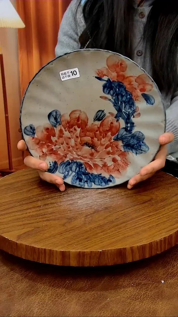 杯子陶景德镇手工手绘釉下彩陶瓷 ，微瑕