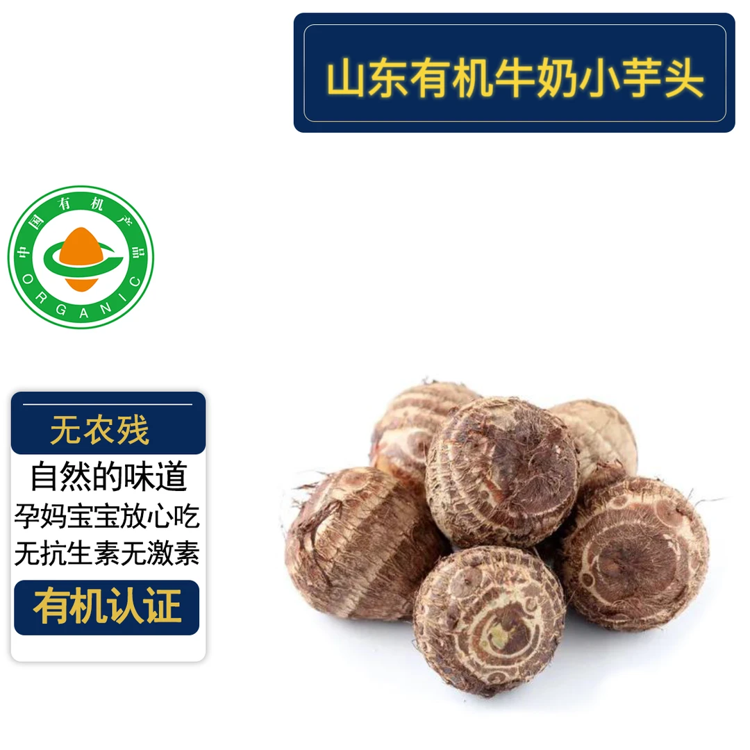 山东有机牛奶小芋头3斤 有机认证无农残 软糯香芋宝宝辅食顺丰