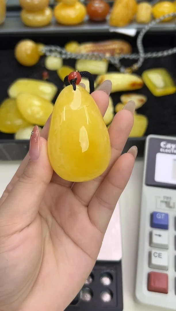 裸石琥珀未镶嵌琥珀蜜蜡吊坠