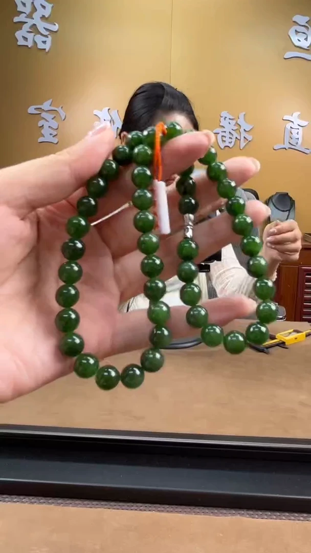 颈饰未镶嵌和田玉项链10mm