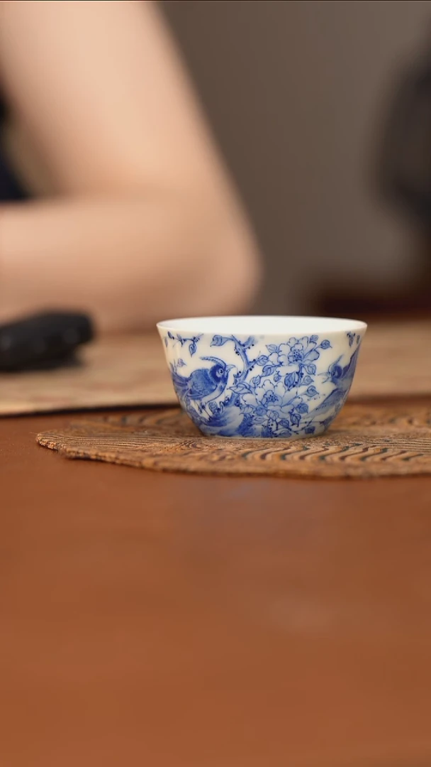 杯看山柴窑青花看山柴窑青花