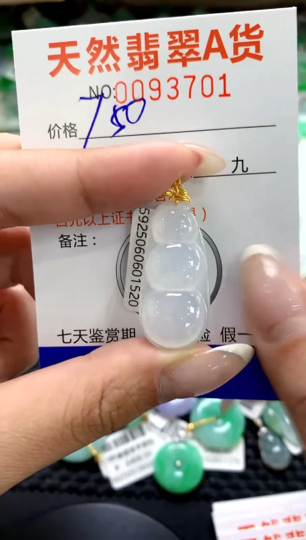 翡翠18K金镶嵌颈饰1111111111111111