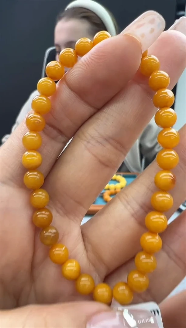 【闪购商品】琥珀手链未镶嵌255秒拍号