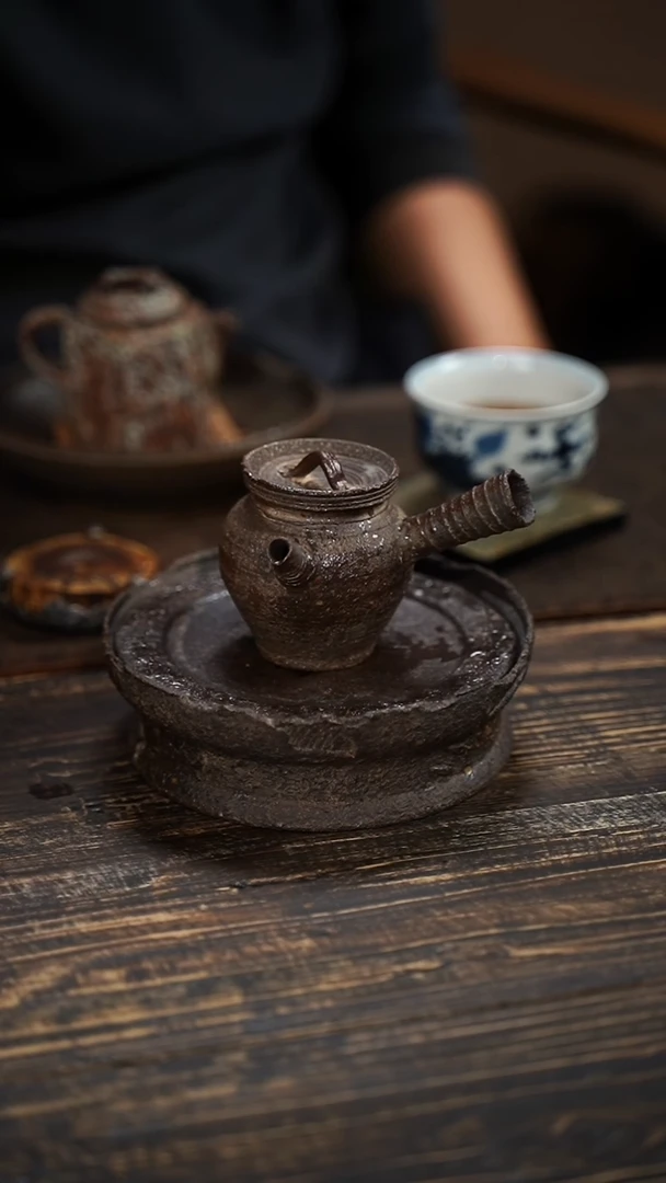 全手工制作 南蛮 侧把壶  100cc