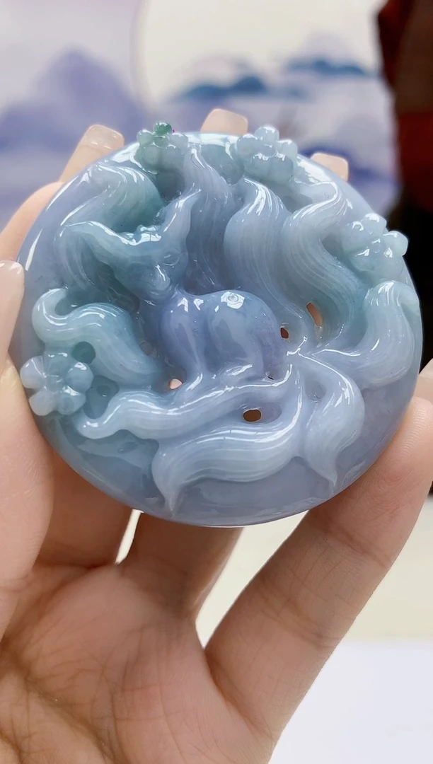 定制翡翠未镶嵌4829xx-毛货挂件74